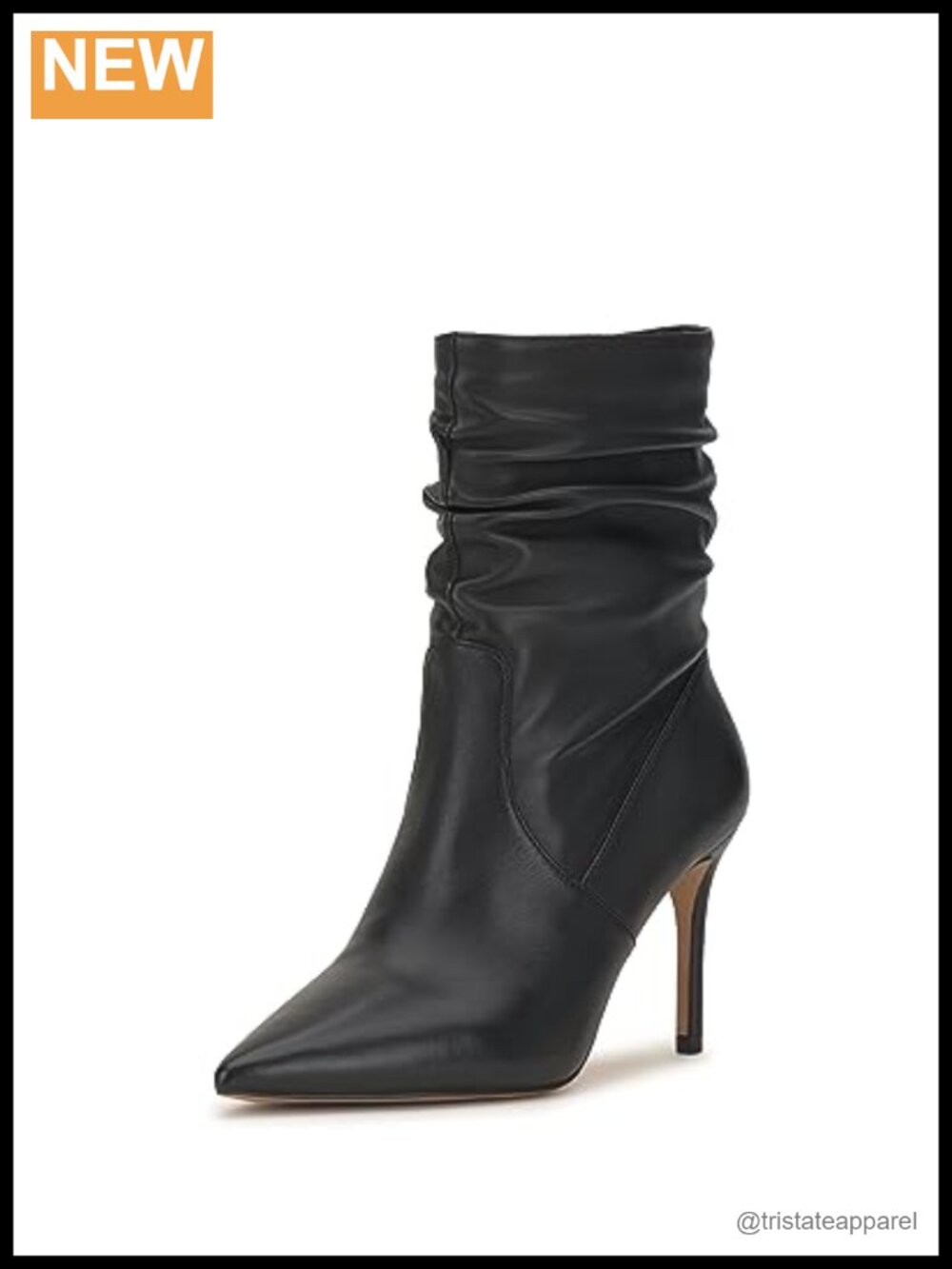 Jessica Simpson Womens Siantar Leather Ankle Bootie Stiletto Heel Zip